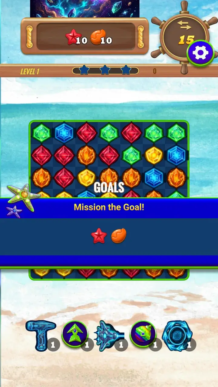 Mission goals and booster panel